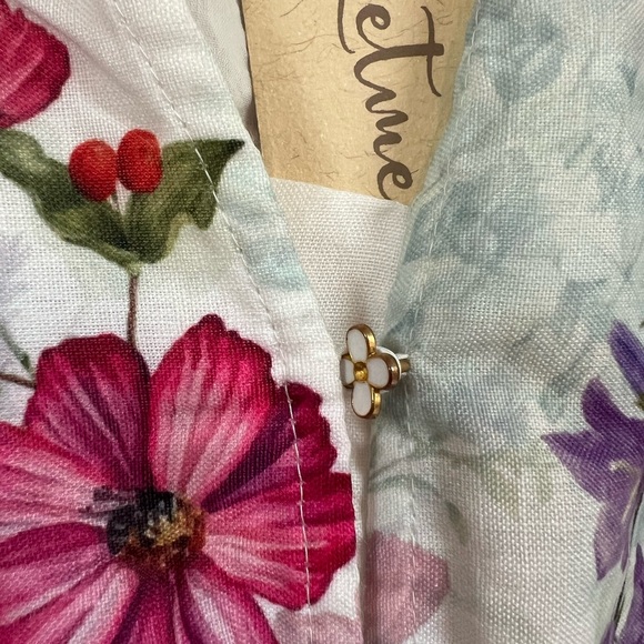 NWT 🏷️ Anthropologie Let Me Be V-Neck A-line Mini dress, L. - Picture 7 of 9